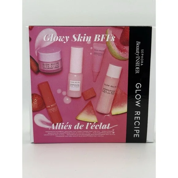 Glow Recipe • Glowy Skin BFFs • Sephora Beauty Insider 5 Piece Set NIB • Drops - Picture 2 of 6